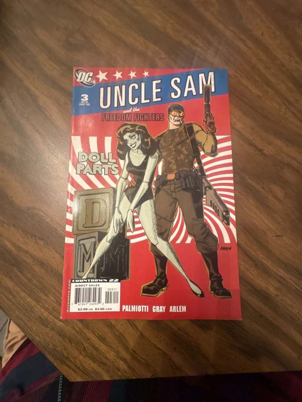 DC Comics Uncle Sam And The Freedom Fighters 3 Doll Parts Comic Book